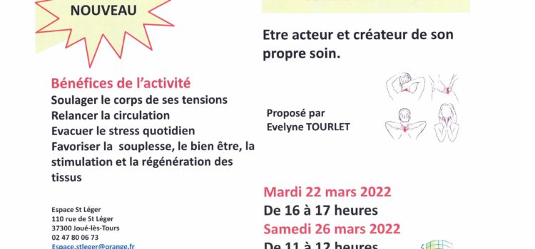 Nouveauté mars 2022 : Atelier automassage